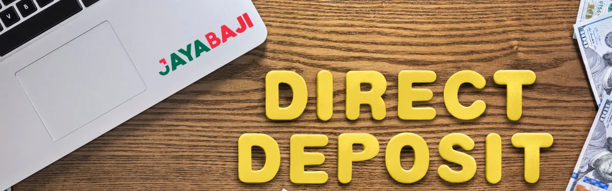 Deposit methods available at JAYABAJI